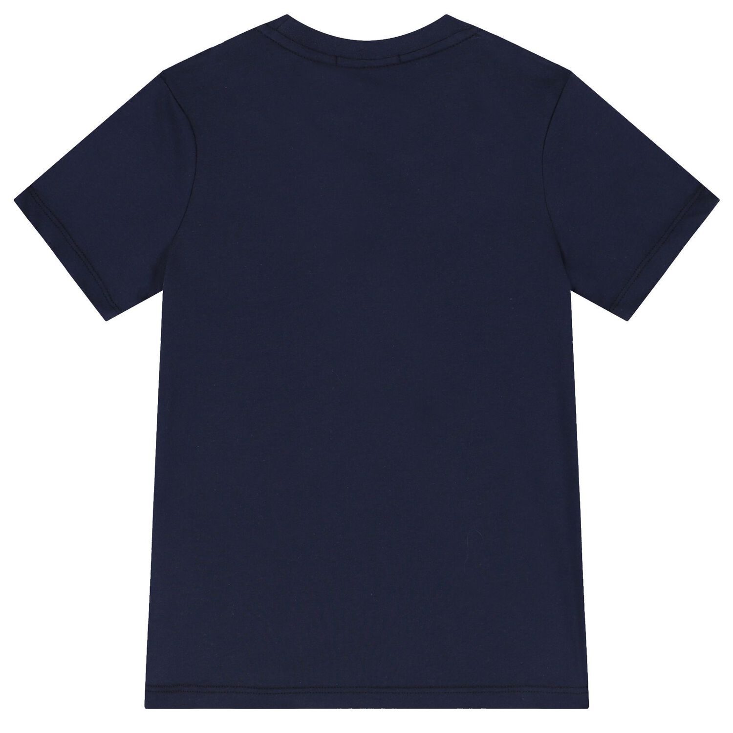 Boys Navy Blue & Gold Logo T-Shirt, 2, hi-res image number null