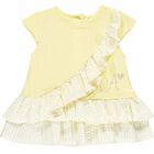 Baby Girls Yellow & White Leggings Set, 1, hi-res