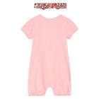 Baby Girls Pink Logo Romper Set, 2, hi-res