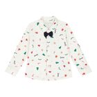 Baby Boys Ivory & Red Festive Trousers Set, 1, hi-res