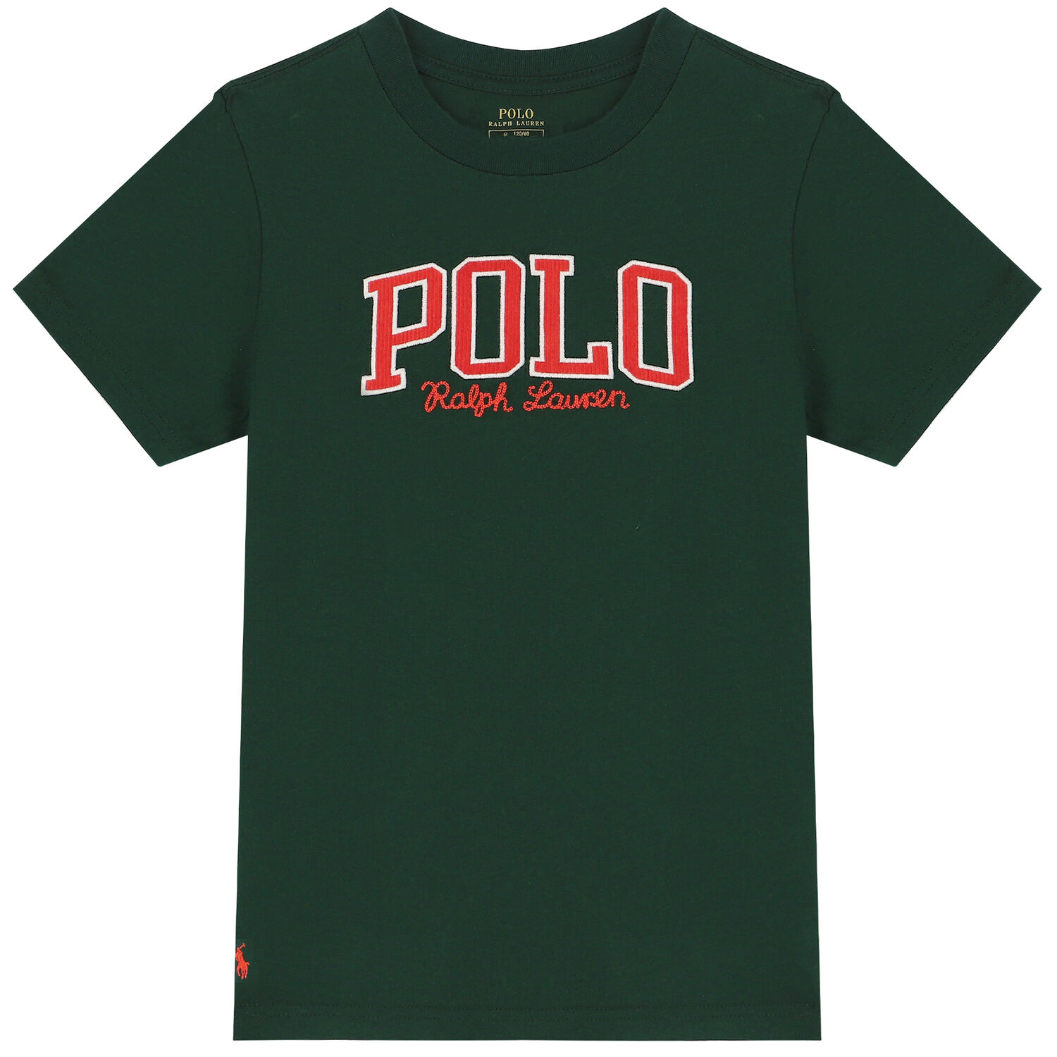 Boys Green Logo T-Shirt, 3, hi-res