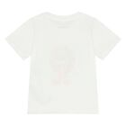 Younger Boys White Logo T-Shirt             , 1, hi-res