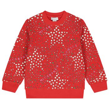Girls Red Star Logo Sweatshirt