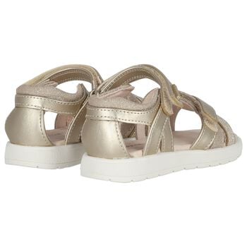Younger Girls Gold Sandals