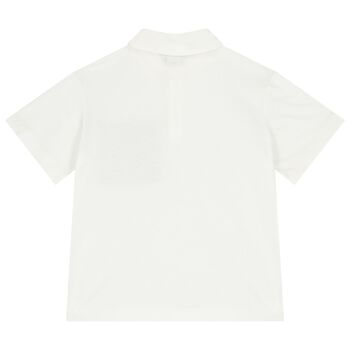 Boys Ivory Logo Polo Shirt