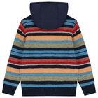Boys Multi-Coloured Striped Jacket, 1, hi-res