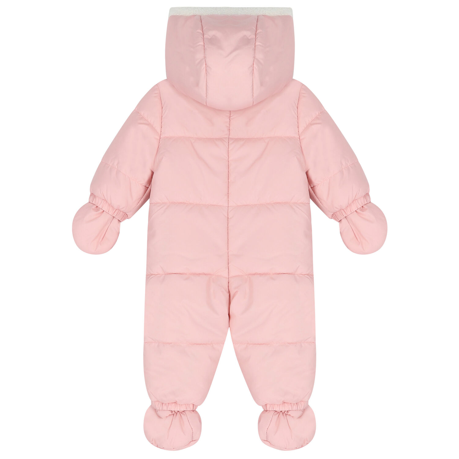 Baby Girls Pink Snowsuit, 1, hi-res image number null