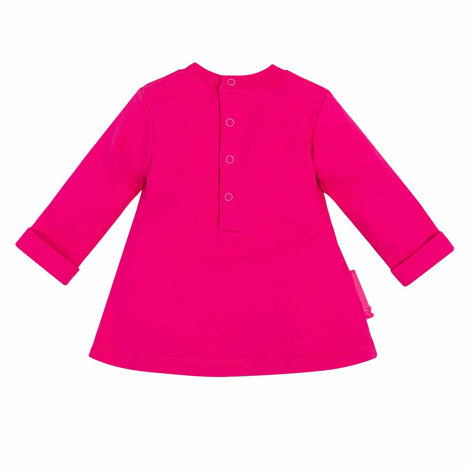 Girls Pink Rainbow Dress, 1, hi-res