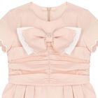 Girls Pink Bow Dress, 1, hi-res