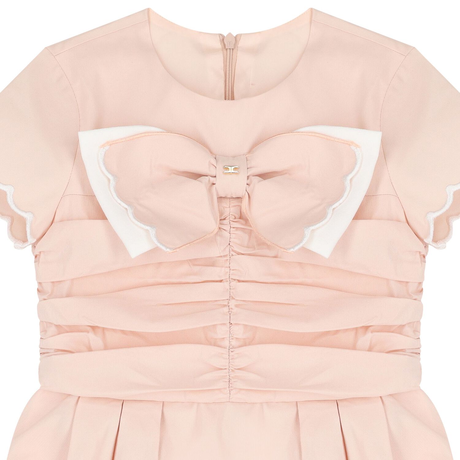 Girls Pink Bow Dress, 1, hi-res image number null
