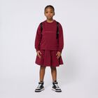 Girls Burgundy Logo Dress, 1, hi-res