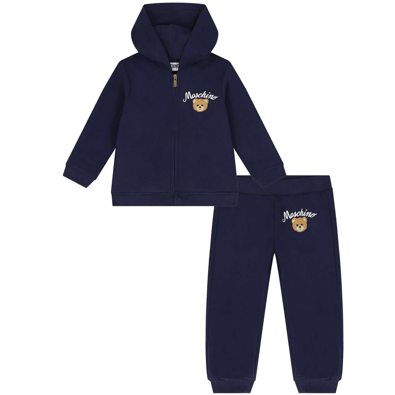Navy Blue Teddy Bear Logo Tracksuit, 4, hi-res image number null
