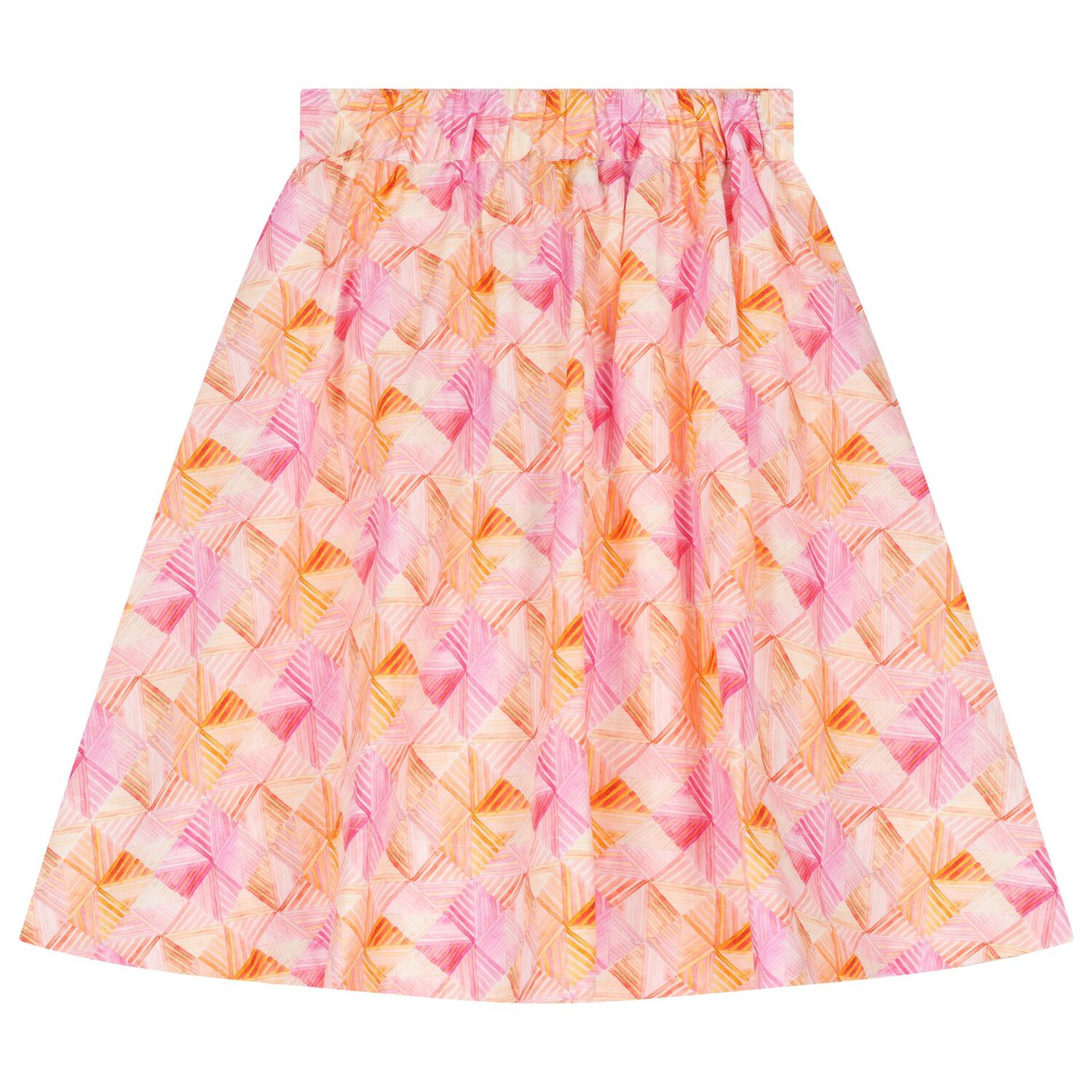 Girls Pink & Orange Logo Skirt, 2, hi-res image number null
