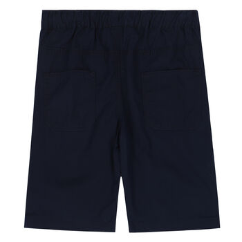 Boys Navy Logo Shorts