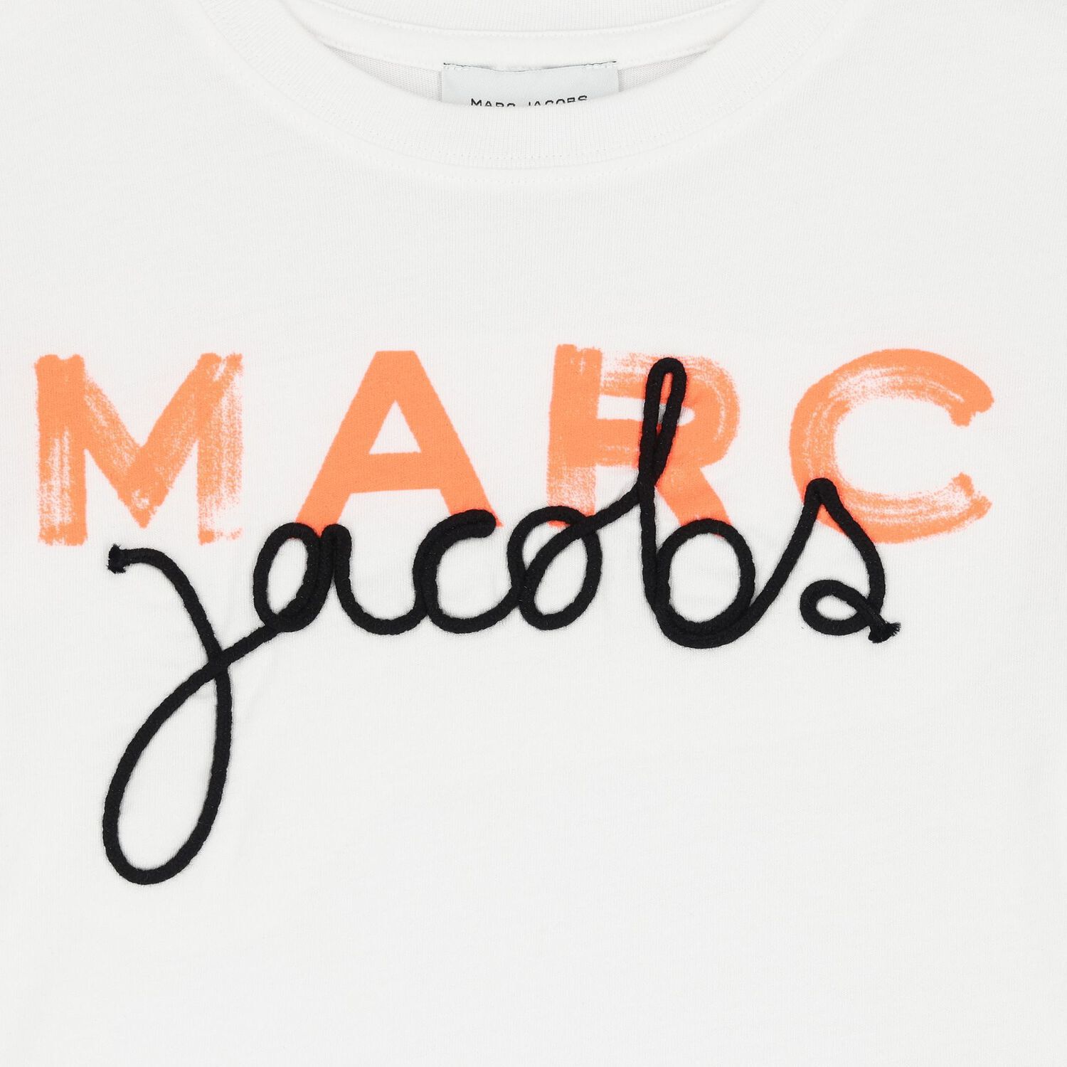Boys White & Orange Logo T-Shirt, 1, hi-res image number null