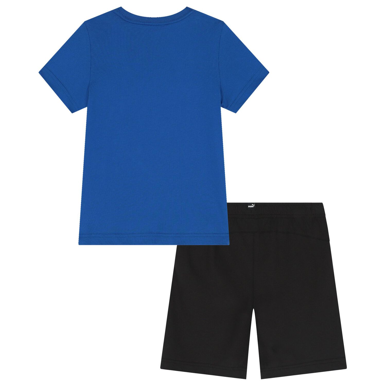 Boys Blue & Black Logo Shorts Set, 10, hi-res
