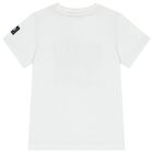 Boys White Logo T-Shirt, 2, hi-res