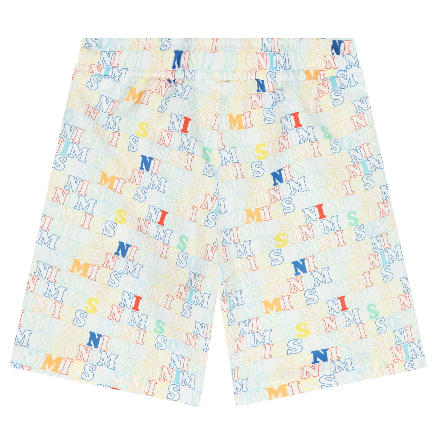 Boys White Logo Swim Shorts, 1, hi-res image number null