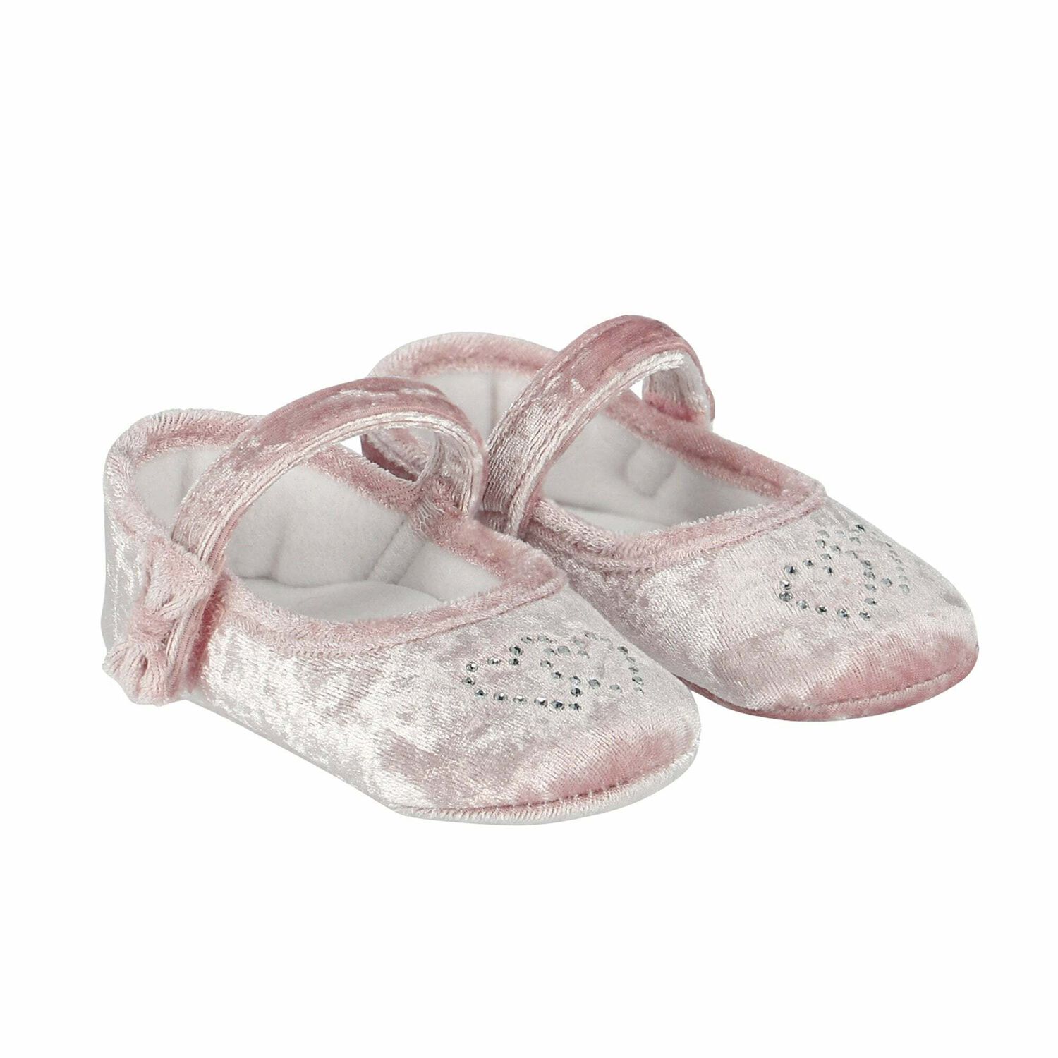 Baby Girls Pink Embellished Pre Walker Shoes, 1, hi-res image number null