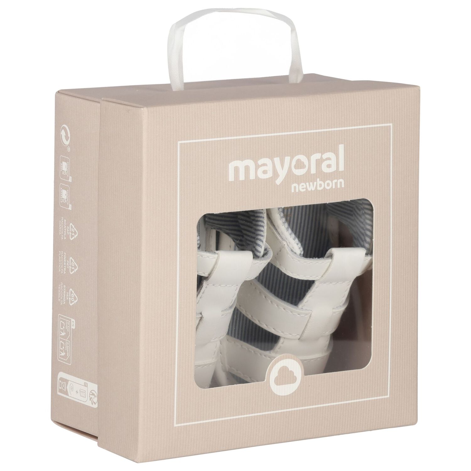 Baby Boys Ivory Sandals, 1, hi-res image number null