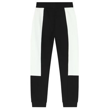 Boys Black Logo Joggers