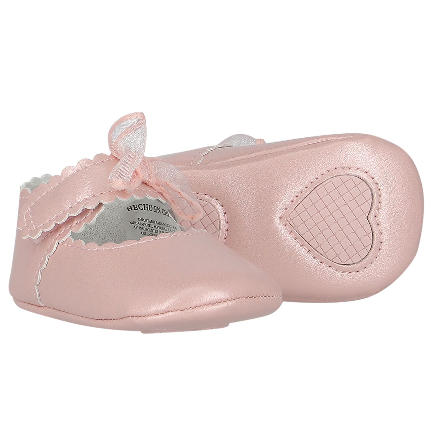 Baby Girls Pink Bow Pre Walker Shoes, 3, hi-res image number null