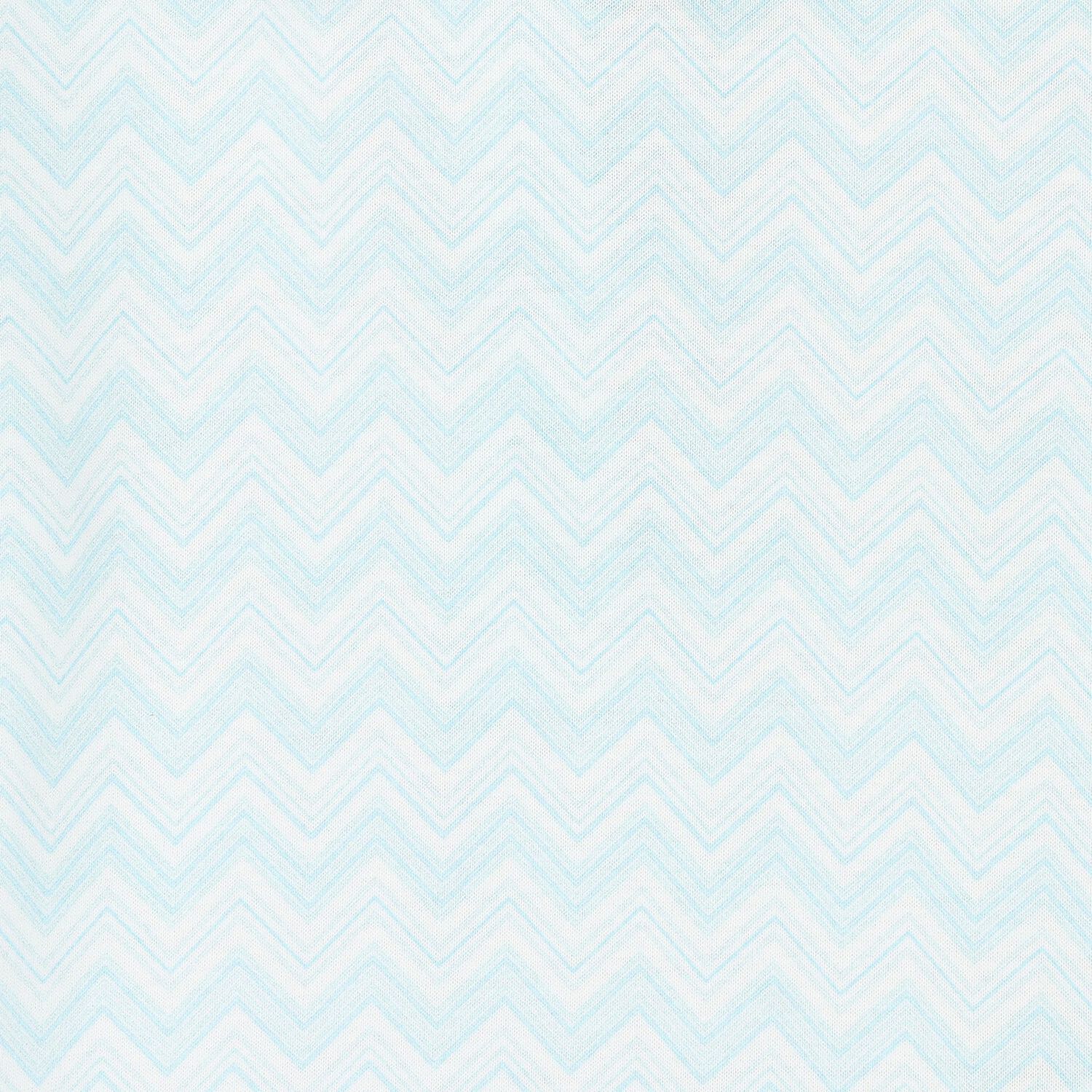 Baby Boys Blue & White Zig Zag Logo Babygrow Gift Set, 1, hi-res