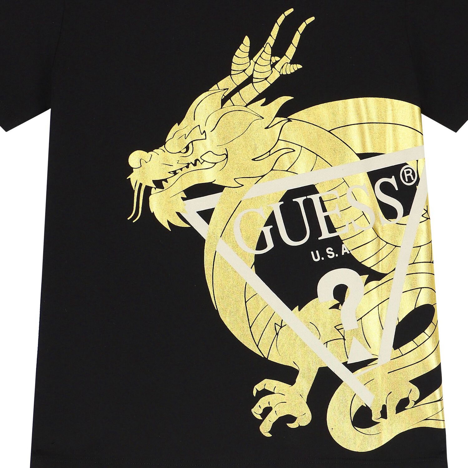 Boys Black Logo T-Shirt, 2, hi-res