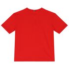 Boys Red Logo T-Shirt, 1, hi-res