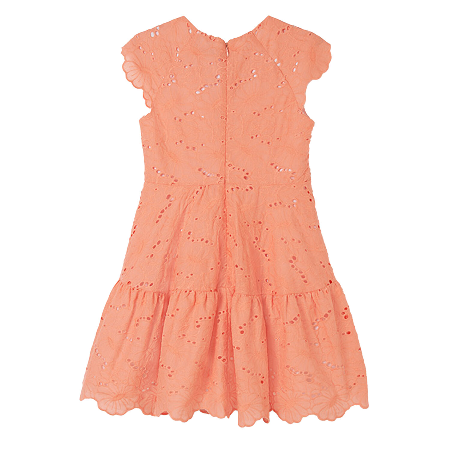 Girls Pink Embroidered Dress, 1, hi-res