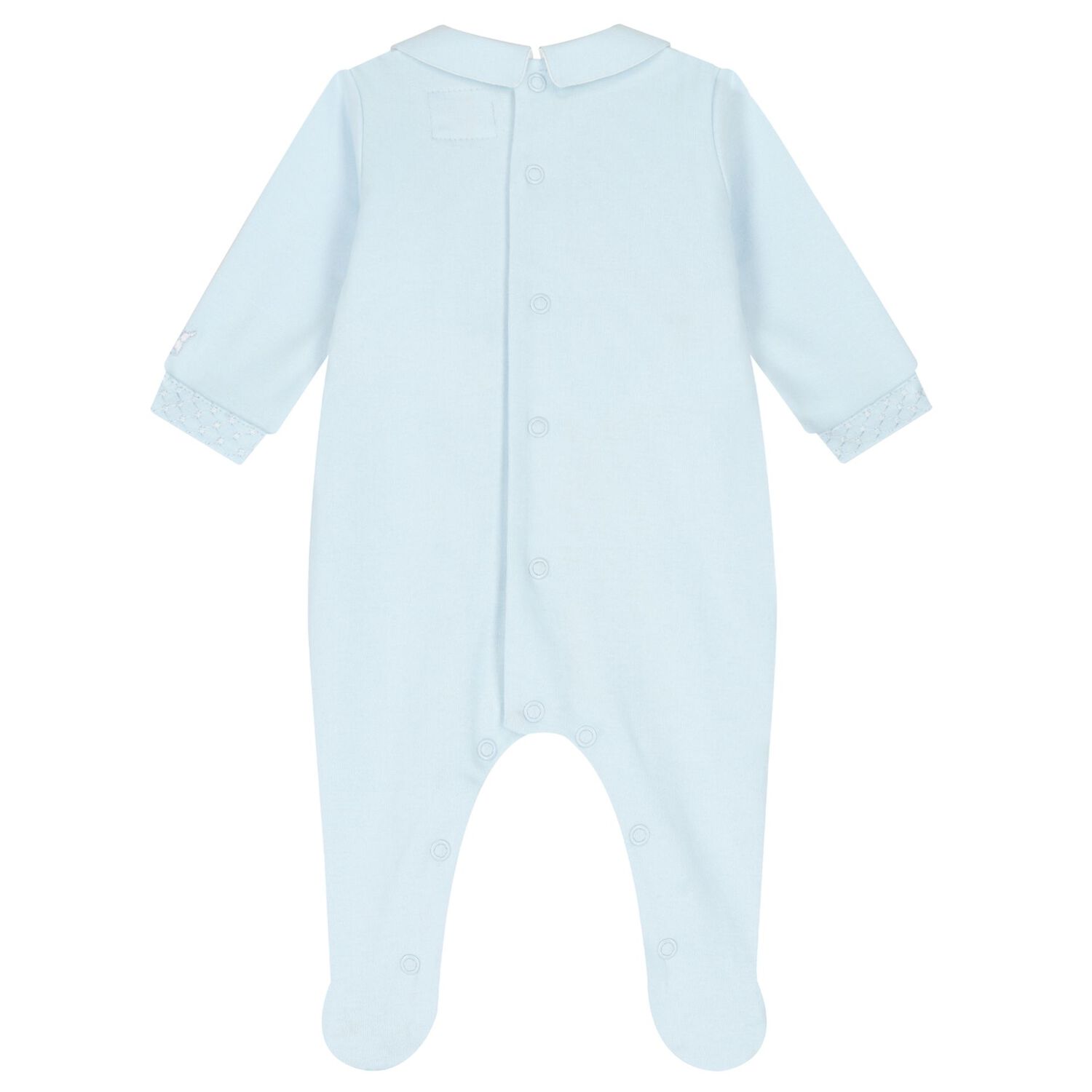 Baby Boys Blue Babygrow, 1, hi-res