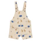 Younger Boys Orange & Beige Safari Dungaree Set, 1, hi-res