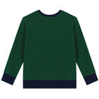 Boys Green Logo Sweatshirt, 1, hi-res