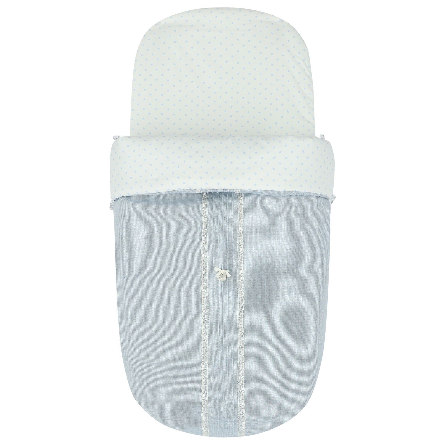 Boys Blue & White Stars Baby Pram Nest, 2, hi-res image number null