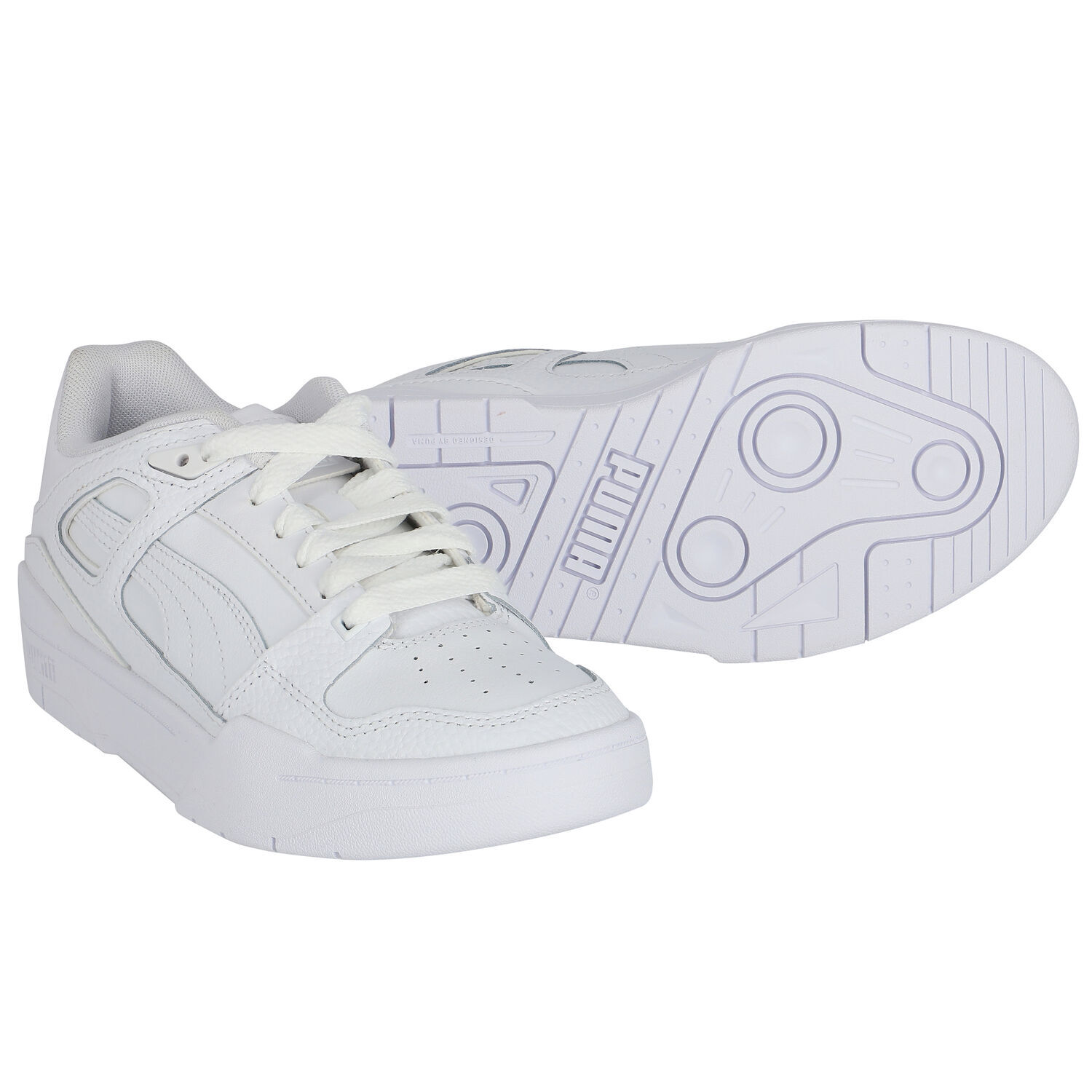 White Slipstream Trainers, 1, hi-res