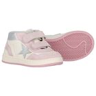 Younger Girls Pink & Ivory Trainers, 1, hi-res