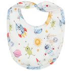 Baby Boys White Space Babygrow Set, 1, hi-res