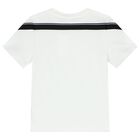 Boys White Logo T-Shirt, 1, hi-res