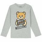Grey Logo Long Sleeve Top, 2, hi-res