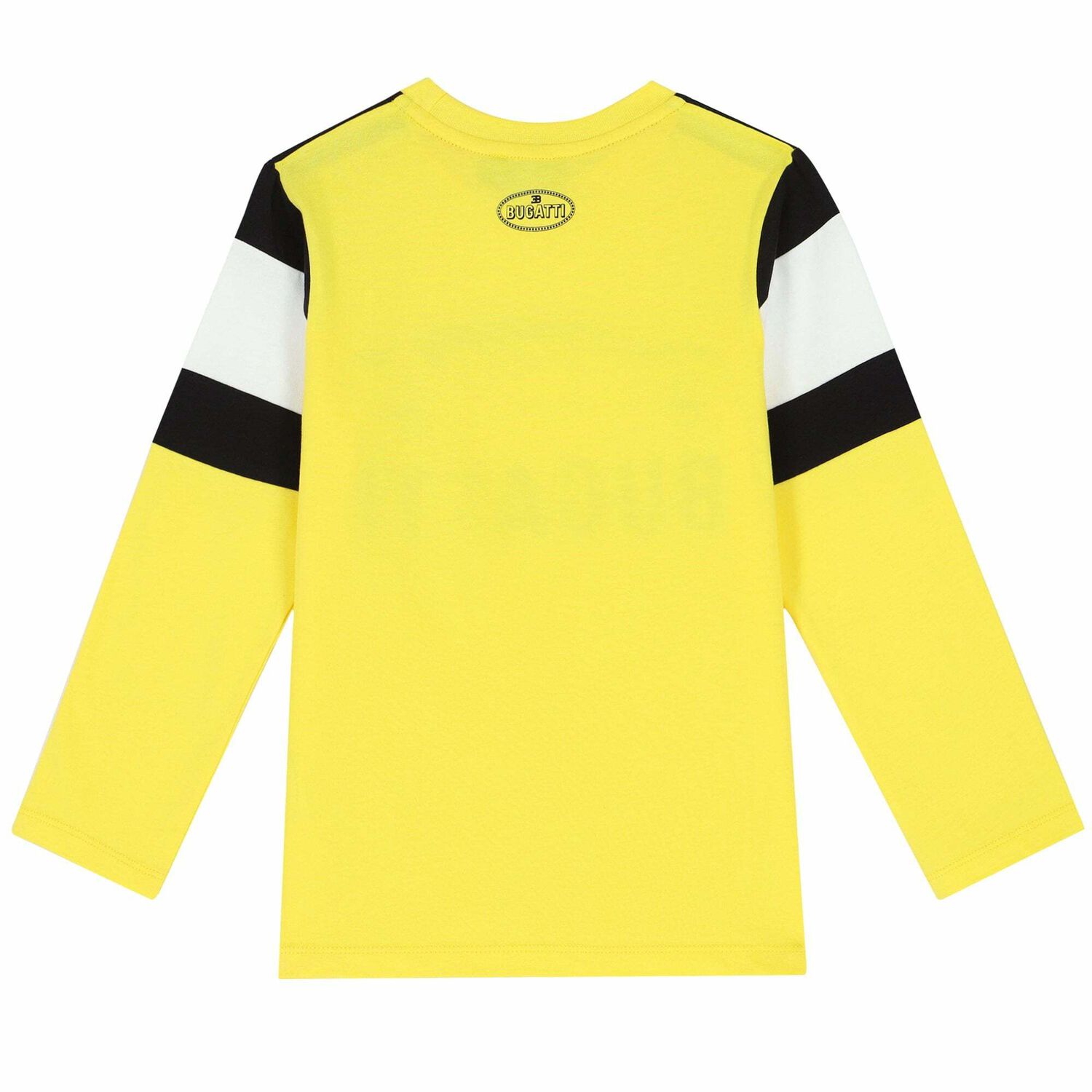 Boys Yellow Logo Long Sleeve Top, 1, hi-res