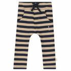Baby Boys Navy Striped Joggers, 1, hi-res