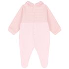 Baby Girls Pink & Gold Logo Babygrow, 3, hi-res
