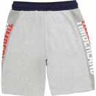 Boys Grey Logo Shorts, 1, hi-res