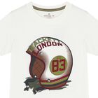 Boys Ivory Helmet Logo T-Shirt, 2, hi-res