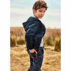 Boys Navy Blue Camo Joggers, 2, hi-res