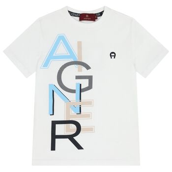 Boys White Logo T-Shirt