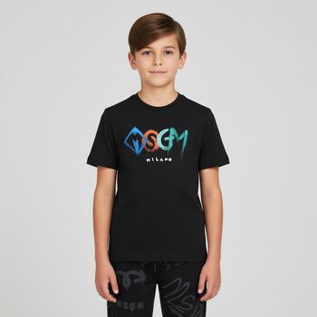 Boys Black Logo T-Shirt