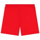 White Teddy Bear Logo Shorts Set, 2, hi-res