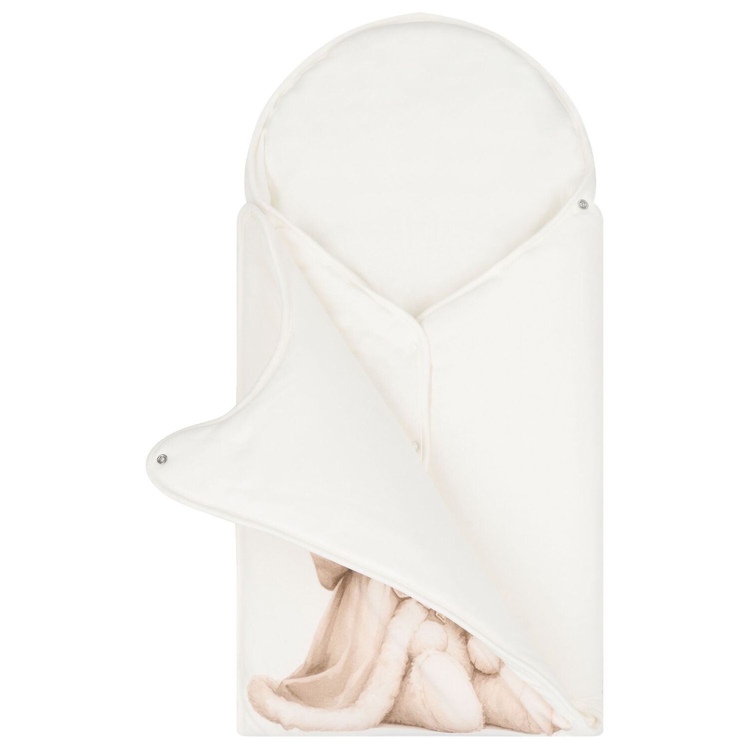 Ivory Teddy Bear Baby Nest, 1, hi-res