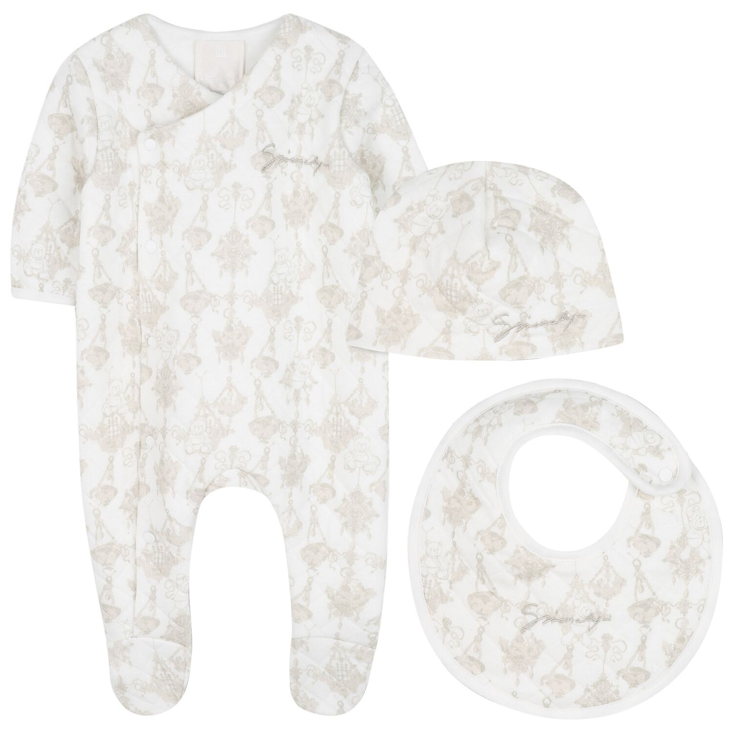 Ivory Logo Babygrow Gift Set, 1, hi-res image number null